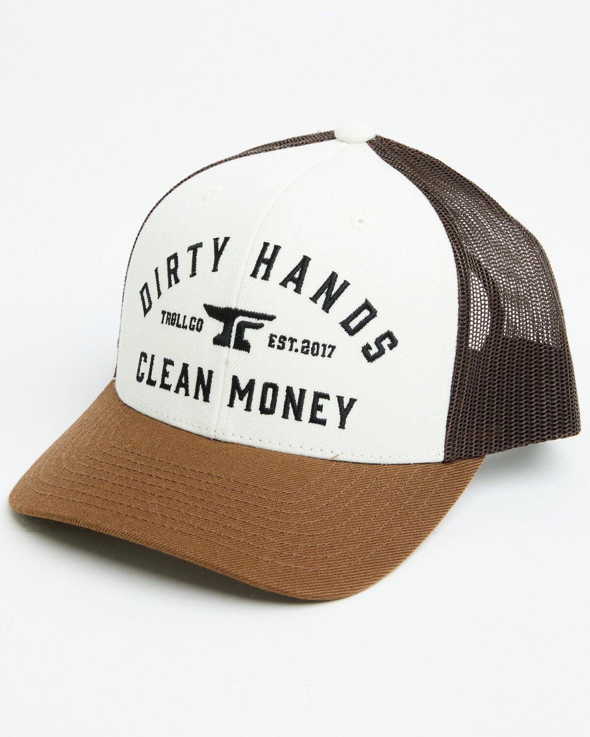 Troll Co Men's Dirty Hands Clean Money Ball Cap, Brown, hi-res