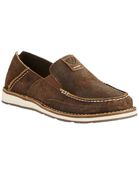 Ariat Men's Rough Oak Cruiser Shoes - Moc Toe, Brown, hi-res