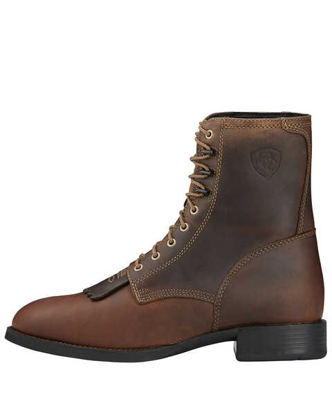 Image #2 - Ariat Men's Heritage Lacer Western Boots - Round Toe, Distressed, hi-res
