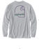Image #1 - Carhartt Men's Loose Fit Heavyweight Long Sleeve Graphic T-Shirt, Heather Grey, hi-res