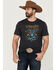Wrangler Men's Neon Skull Graphic T-Shirt , Dark Grey, hi-res