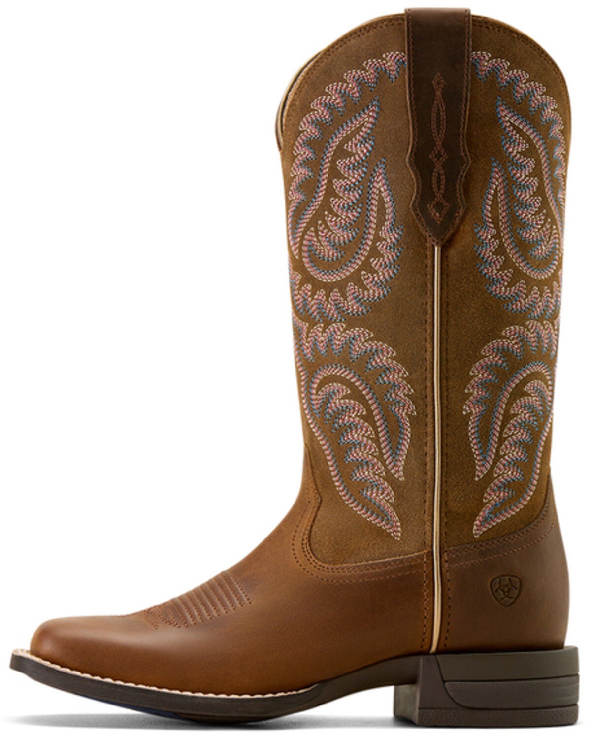Image #2 - Ariat Women's Cattle Caite Western Boots - Broad Square Toe, Brown, hi-res