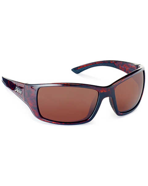 Hobie Everglades Shiny Dark Brown & Copper Polarized Sunglasses, Dark Brown, hi-res