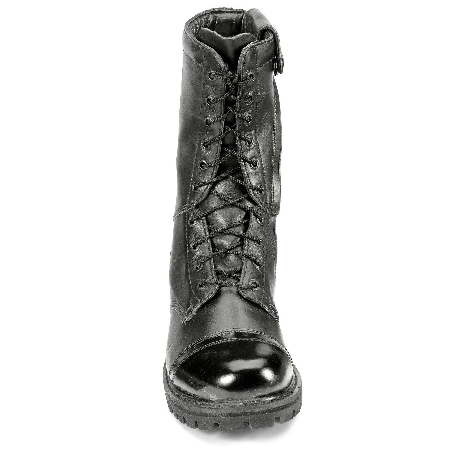 Image #4 - Rocky Men's 10" Zipper Jump Boots - Round Toe, Black, hi-res