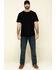 Hawx Men's Pocket Crew Short Sleeve Work T-Shirt - Tall , Black, hi-res
