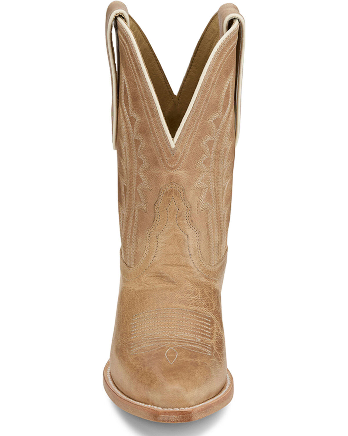 Image #4 - Tony Lama Women's Areli Western Booties - Snip Toe, Ivory, hi-res