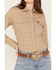 Image #3 - Cinch Women's Geo Print Long Sleeve Snap Western Shirt, Pink, hi-res