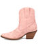 Image #3 - Dingo Women's Sweetheart Embroidered Booties - Round Toe, Pink, hi-res