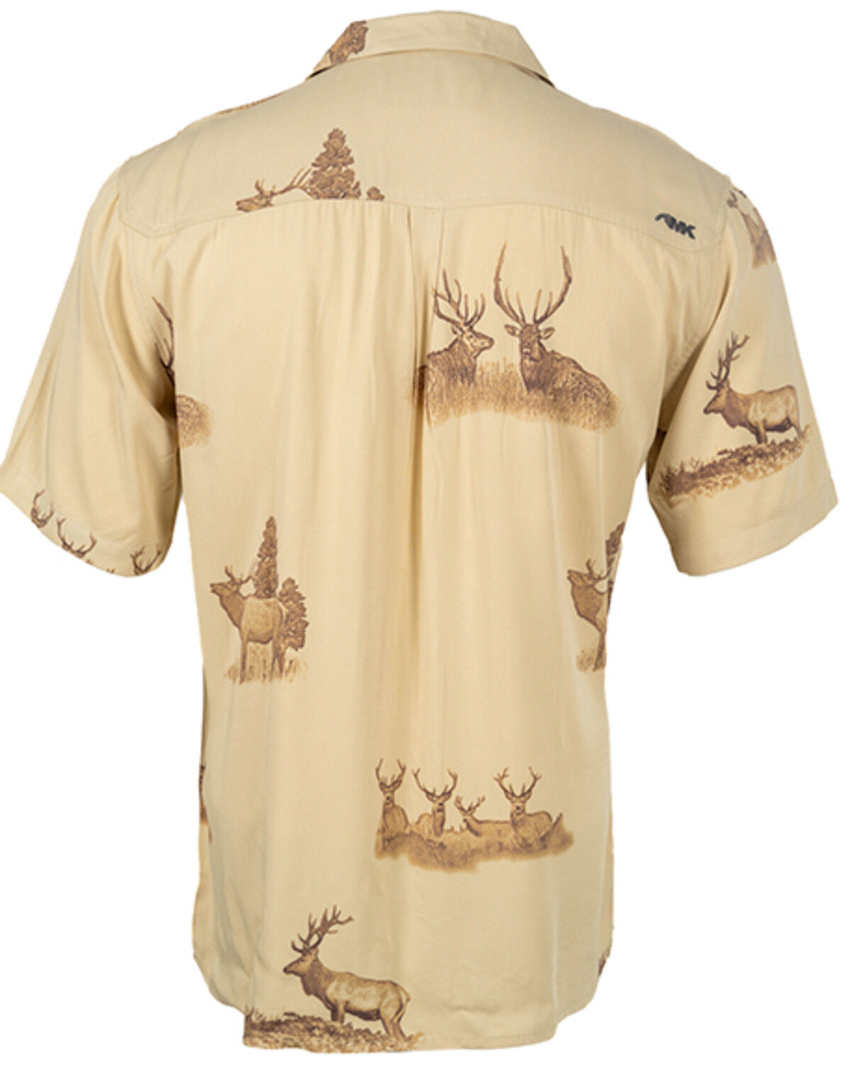 Image #2 - Mountain Khakis Men's Camp Site Elk Short Sleeve Button-Down Shirt, Sand, hi-res