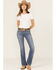 Image #3 - Ariat Women's Brittany Medium Wash Bootcut Stretch Denim Jeans, Medium Wash, hi-res