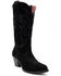 Image #1 - Ferrini Women's Quinn Roughout Western Boots - Round Toe, Black, hi-res