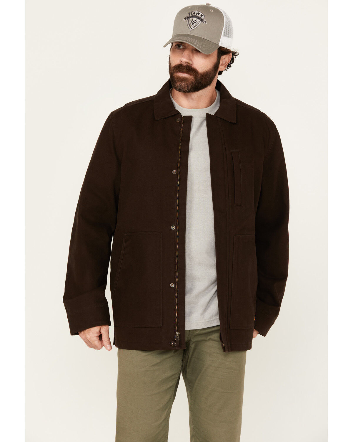 Image #1 - Hawx Men's Winnemac Insulated Car Jacket, Brown, hi-res