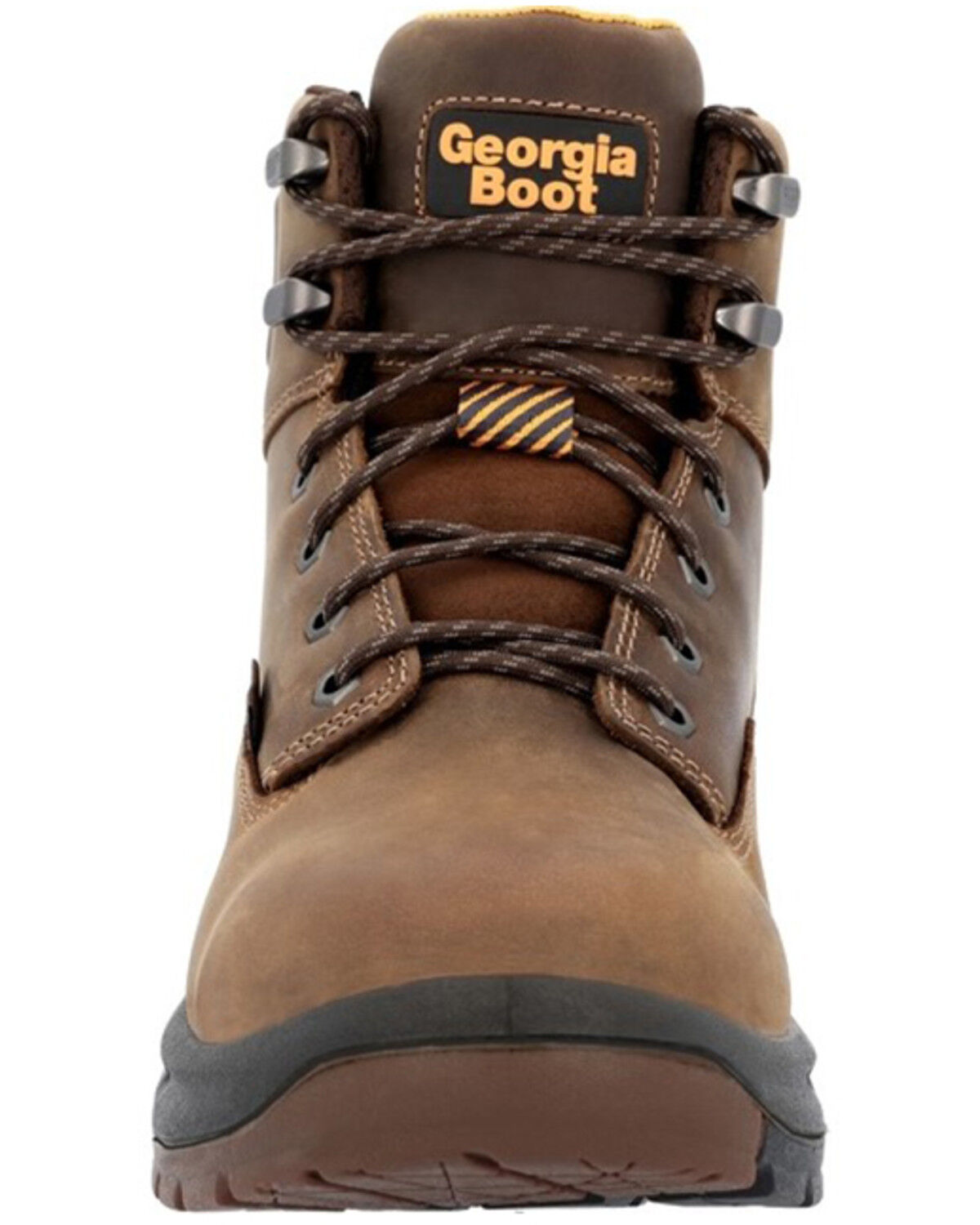Image #4 - Georgia Boot Men's Lace-Up 6" Waterproof Work Boot - Alloy Toe, Brown, hi-res