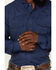 Image #3 - Rock & Roll Denim Men's Tek Geo Pattern Long Sleeve Snap Western Shirt, Blue, hi-res