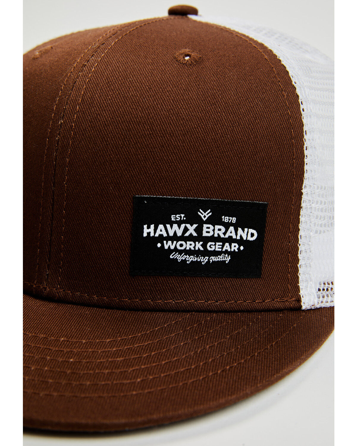 Image #2 - Hawx Men's Corner Patch Ball Cap, Brown, hi-res
