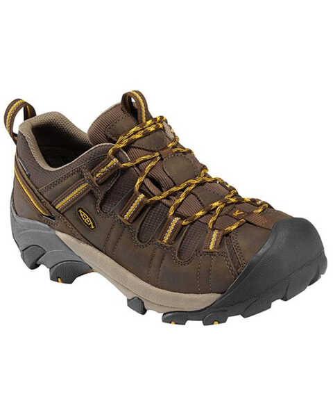Keen Men's Cascade Targhee II Waterproof Lace-Up Wide Hiking Boots - Soft Toe , Brown, hi-res