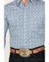 Image #3 - Ely Walker Men's Medallion Print Long Sleeve Pearl Snap Western Shirt, Blue, hi-res