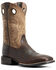 Image #1 - Ariat Men's Sport Ranger Barley Western Performance Boots - Broad Square Toe, Brown, hi-res