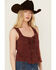 Image #2 - Idyllwind Women's Oriel Bustier Tank, Mahogany, hi-res
