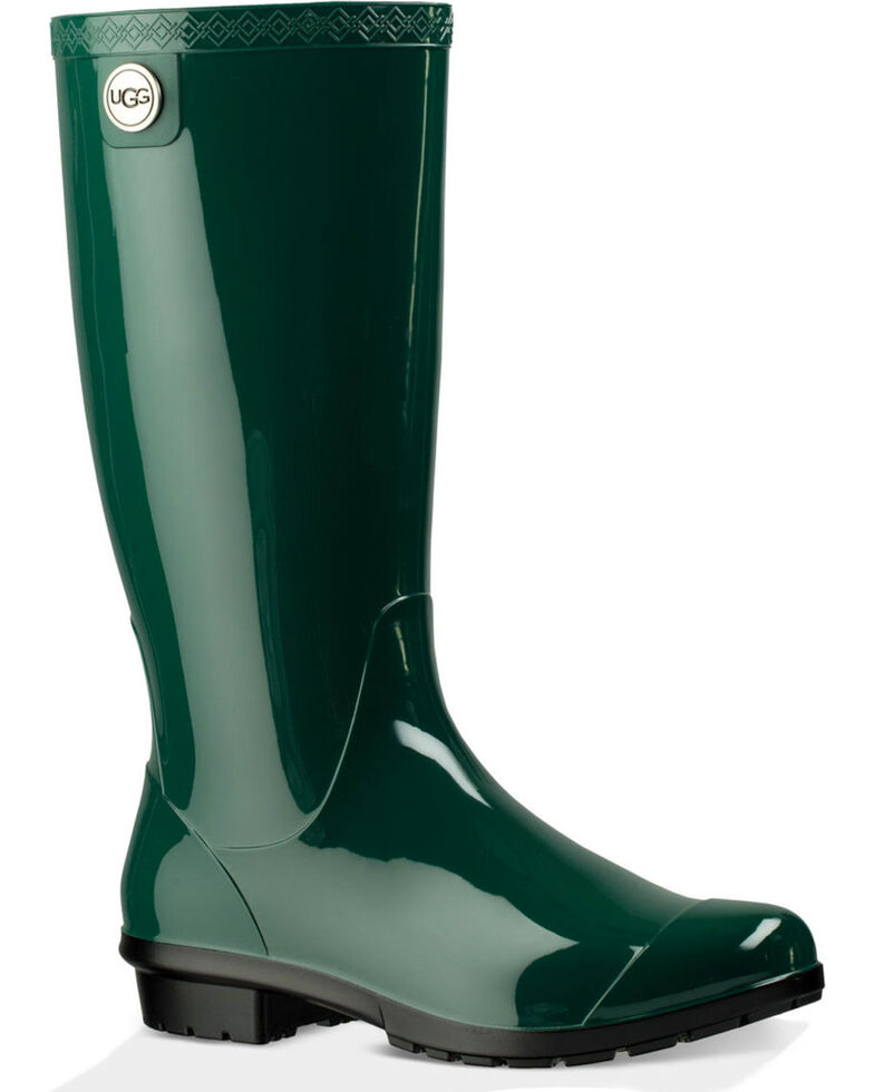 UGG Women's Pine Shaye Rain Boots , Green, hi-res