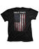 Image #1 - Hold Fast Men's Black Live Free Eagle Graphic Short Sleeve T-Shirt , Black, hi-res