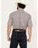 Image #4 - Roper Men's Amarillo Mini Medallion Print Short Sleeve Snap Western Shirt, Beige, hi-res