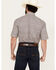 Image #4 - Roper Men's Amarillo Mini Medallion Print Short Sleeve Snap Western Shirt , Beige, hi-res
