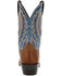Image #5 - Durango Men's Westward Denim Western Performance Boots - Broad Square Toe, Brown/blue, hi-res
