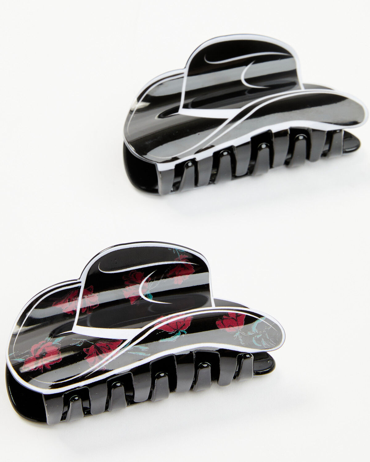 Image #4 - Idyllwind Women's Carissa Rose Hat Hair Clip Set - 2 Piece, Black, hi-res