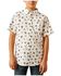 Image #1 - Ariat Boys' Geo Short Sleeve Button-Down Western Shirt, Tan, hi-res