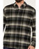 Image #3 - North River Men's Corduroy Medium Plaid Long Sleeve Button Down Shirt, Black, hi-res