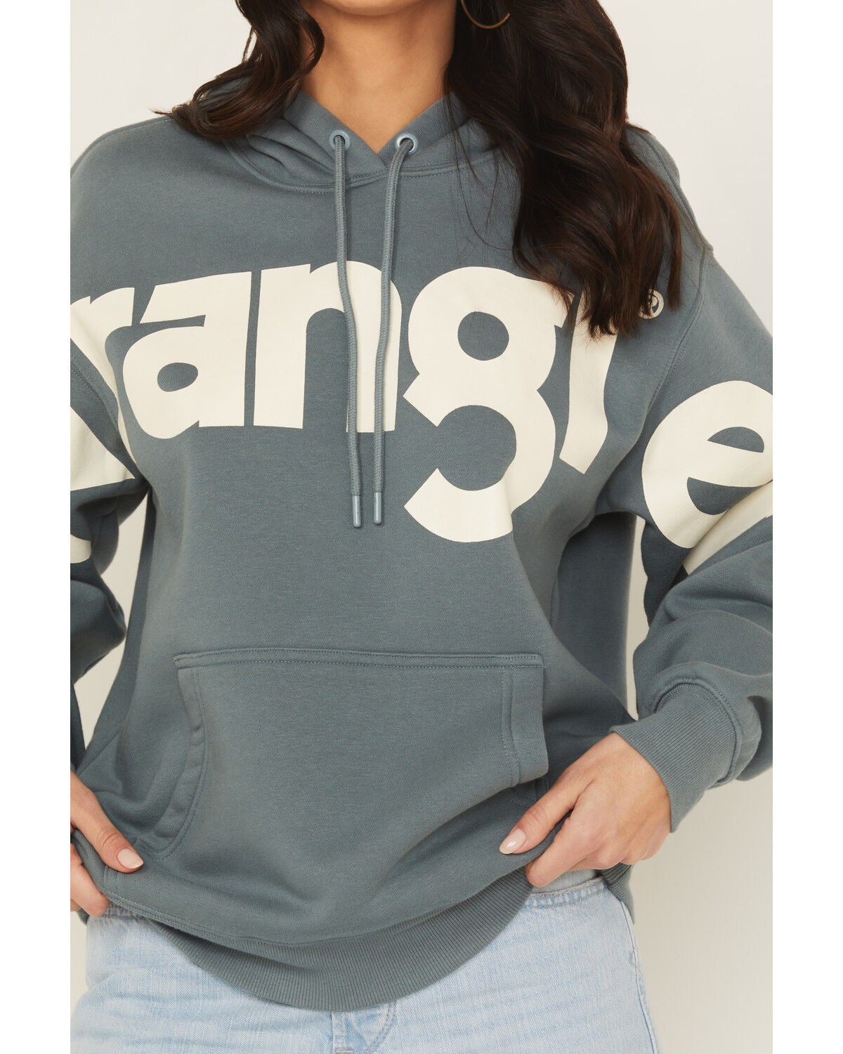 Image #3 - Wrangler Retro Women's Logo Hoodie, Blue, hi-res