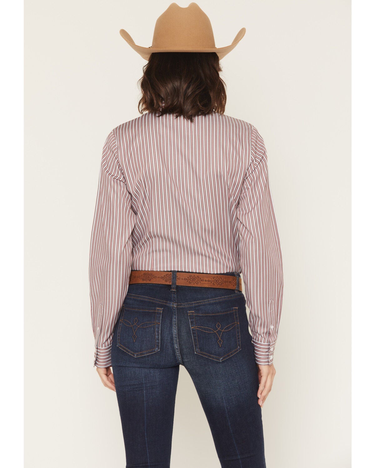 Image #4 - Cinch Women's TENCEL&trade; Striped Long Sleeve Button-Down Western Shirt, Multi, hi-res