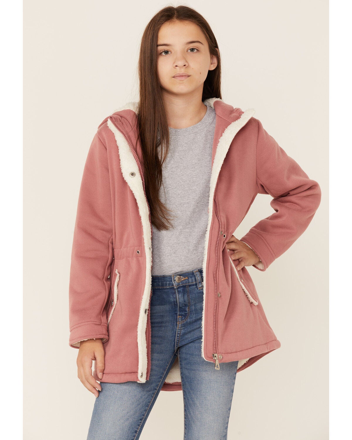 light pink anorak jacket