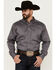 Image #1 - Ariat Men's Team Logo Twill Long Sleeve Button-Down Western Shirt - Tall, Dark Grey, hi-res