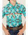 Image #3 - Rock & Roll Denim Boys' Tek Southwestern Print Short Sleeve Snap Western Shirt, Blue, hi-res