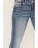 Image #4 - Miss Me Women's Medium Wash Wing Embroidered Bootcut Stretch Jeans, Medium Wash, hi-res