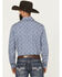Image #4 - Stetson Men's Floral Print Long Sleeve Snap Western Shirt, Blue, hi-res