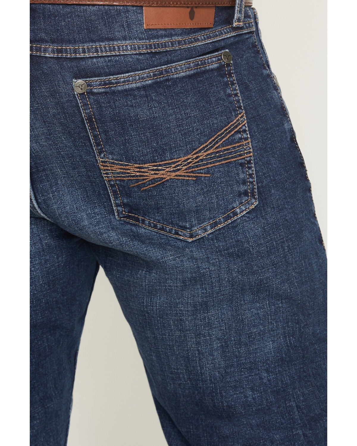 Image #4 - Wrangler 20X Men's 44MWX Pepperstone Dark Wash Slim Straight Stretch Denim Jeans, Dark Wash, hi-res