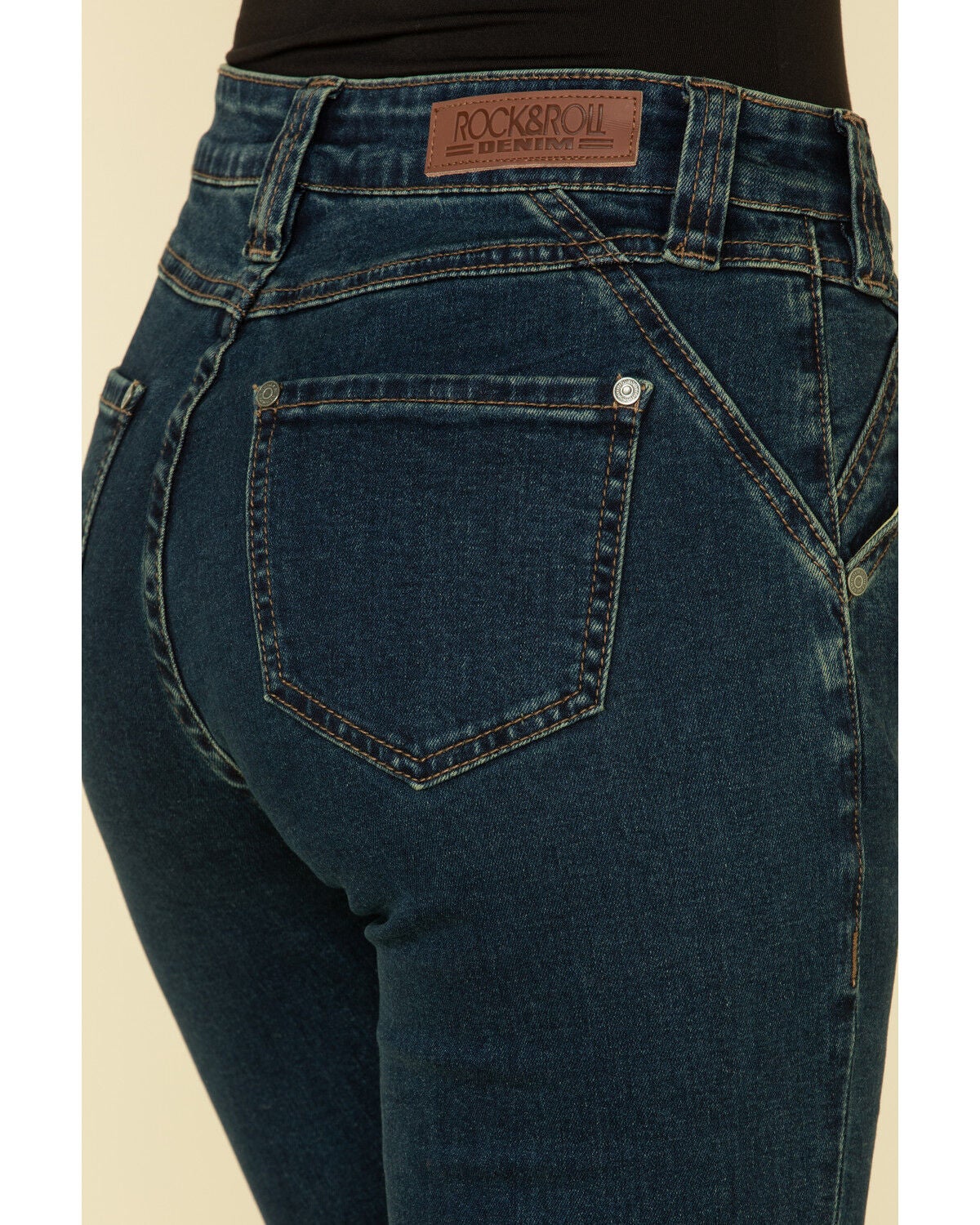 front seam flare jeans