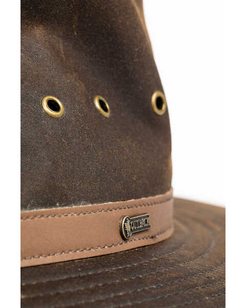 Image #6 - Outback Trading Co. Men's Deer Hunter Oilskin Hat, Bronze, hi-res