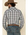 Wrangler Men's Fashion Snap Med Gray Plaid Long Sleeve Western Shirt , Grey, hi-res