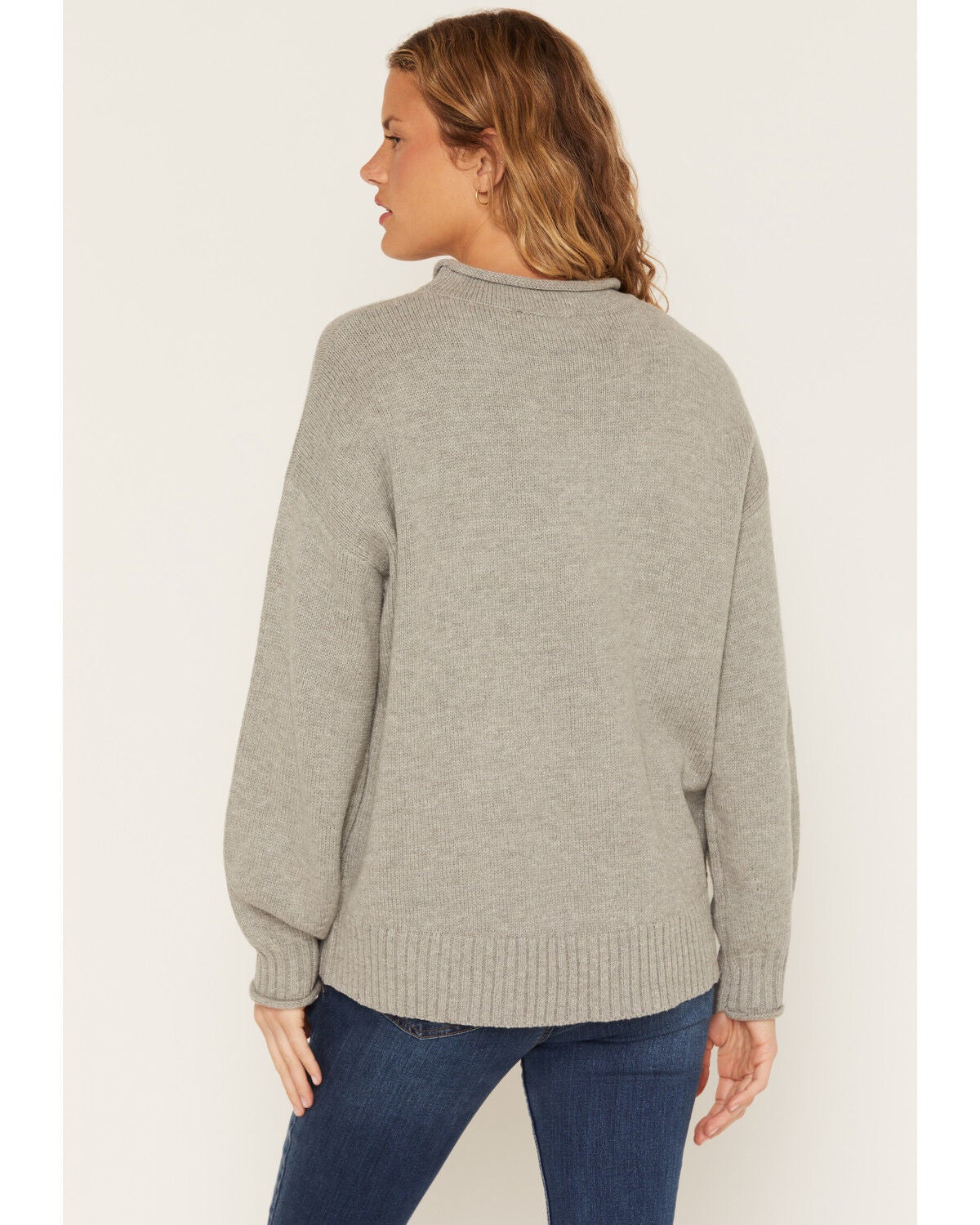 Image #4 - Wishlist Women's Dog Graphic Sweater, Grey, hi-res
