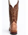 Image #9 - Tony Lama Men's San Saba Vintage Full Quill Ostrich Western Boots - Broad Square Toe, Chocolate, hi-res