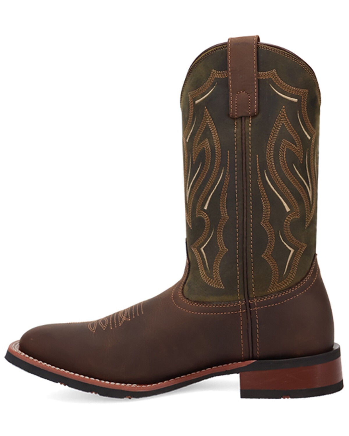 Image #3 - Laredo Men's Trailblazer Performance Western Boots - Broad Square Toe, Brown, hi-res