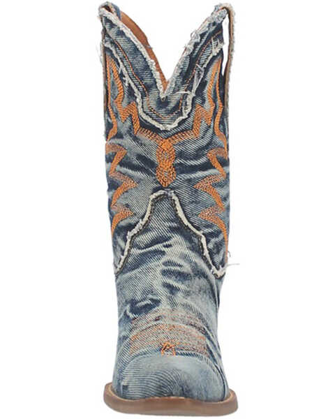 Image #4 - Dingo Women's Y'all Need Dolly Western Boots - Snip Toe , Blue, hi-res