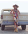 Image #1 - Wrangler X Lainey Wilson Women's Mixed Patchwork Vest, Rust Copper, hi-res