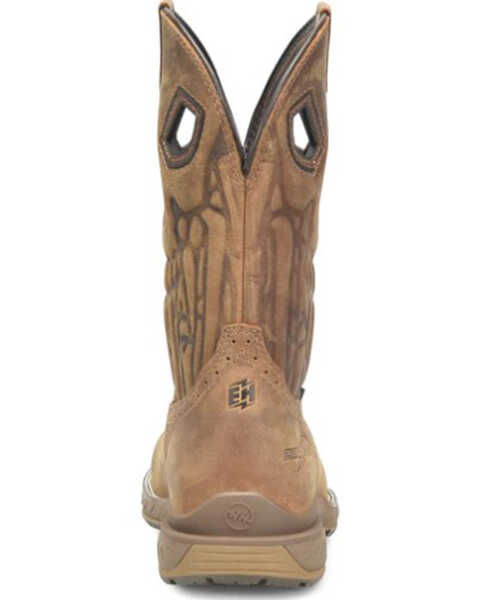 Image #4 - Double H Men's Phantom Rider Western Work Boots - Composite Toe, Brown, hi-res