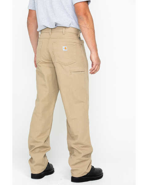Image #2 - Carhartt Men's FR Canvas Work Pants - Big & Tall, Beige/khaki, hi-res