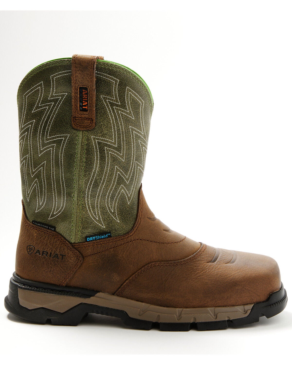 Image #2 - Ariat Men's Rebar Flex H2O Western Work Boots - Composite Toe, Chocolate, hi-res
